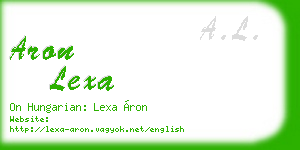 aron lexa business card